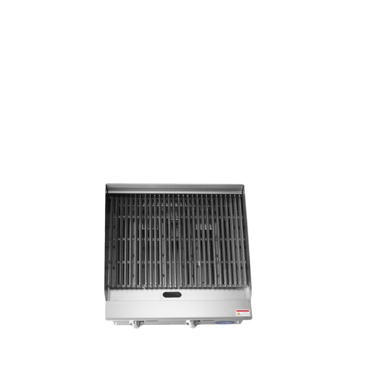 A top view of Cookrite's 24 inch countertop radiant broiler