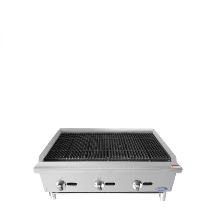 A front view of CookRite's 36″ Radiant Broiler