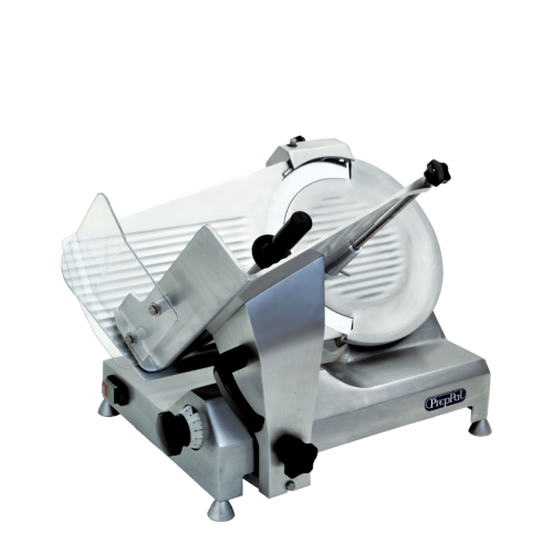 An angled view of PrepPal's 12" Manual Slicer