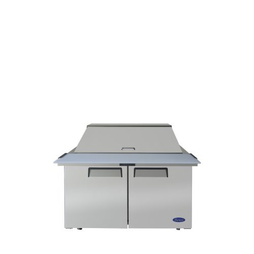 A front view of Atosa's mega top sandwich prep table