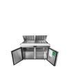 A front view of Atosa's refrigerated mega top sandwich prep table