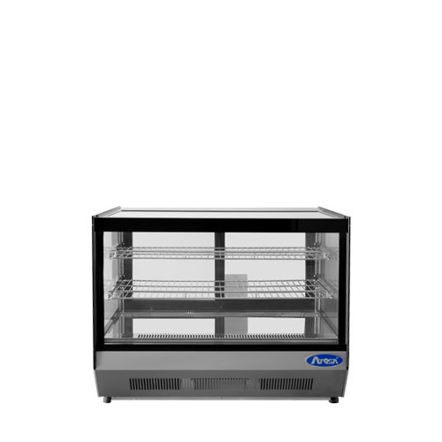A front view of Atosa's Countertop Refrigerated Square Display Case (4.2 cu ft)
