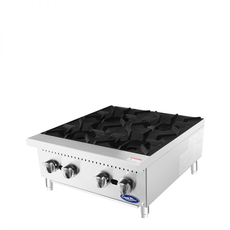 A right side view of CookRite's 4 burner hot plate